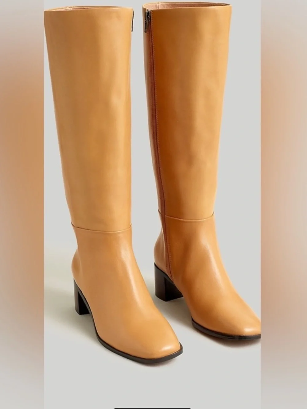 Madewell Monterey Knee-High Leather Boots 8.5 “Frye Campus Dupe”